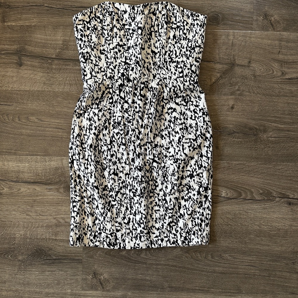 Cynthia Steffe Black and White Sheath Mini Dress